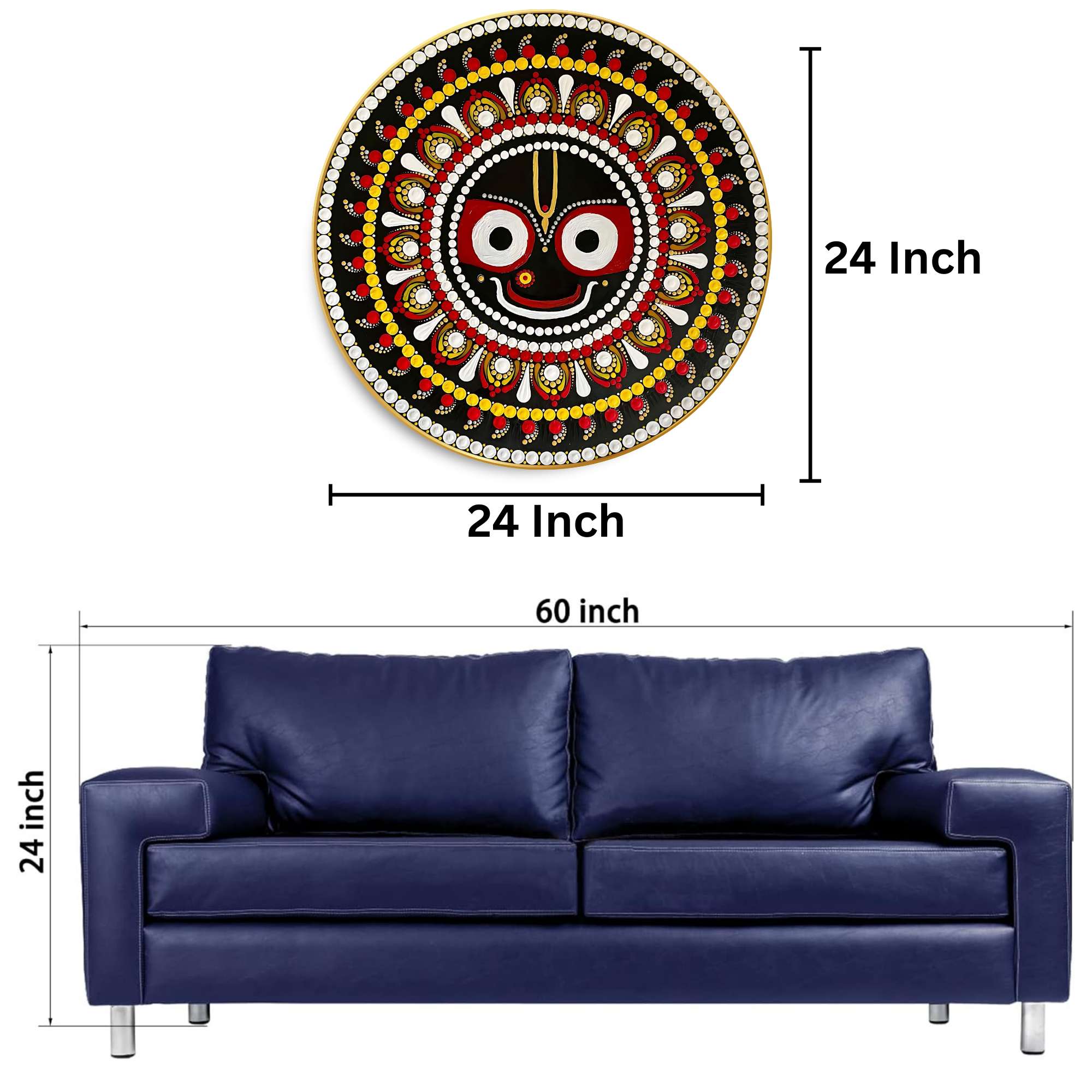 Round Wall Painting - Image 3